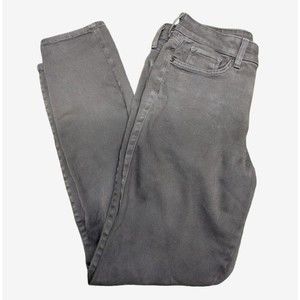 NYDJ AMI Skinny Legging Lift Tuck Technology Gray Mid Rise Denim Jeans Women's 8